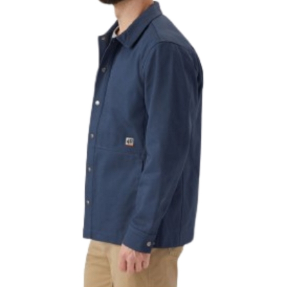 Duluth Trading Co. 40 Grit Standard Fit Lined Shirt Jack, Blue/Black, Mens 2X - Picture 3 of 9